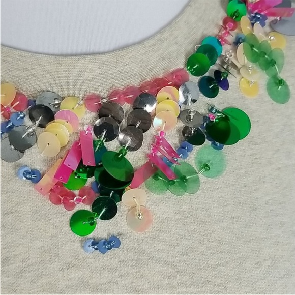 J Crew Embellished Sweatshirt - Picture 4 of 7